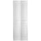 Codel Doors 24" x 80" Primed Plantation Louver over Louver Bifold Door and Hardware 2068pri8730BF - alternate 1